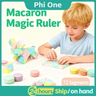 Snake Puzzle Toys For Kids Lootbags Blocks Ruler Puzzle Macaron Magic Cube Snake Birthday Gift