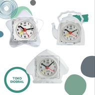 Jam Weker bentuk Teko, Bintang, Rumah Bening Murah Sovenir