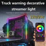 Truck warning light 12V 24V APP Truck Light led strip Waterproof Ambient Lamp StripTruck Tailgate Headliner Roof Decoration Accessorie