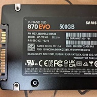 Samsung 870EVO SATA SSD 500GB 通電時...