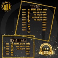CATEGORY 1000 TT IG FB FOLLOWERS LIKES VIEWS SHARES SAVE MURAH MALAYSIA