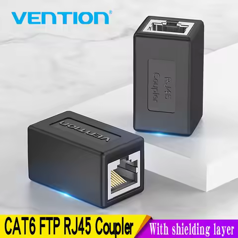 Vention Cat6 Connector FTP Cat7/6a Ethernet Adapter 8P8C Network Extender Extension Cable for Ethern