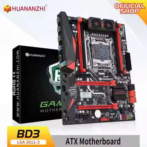 Материнская Плата HUANANZHI X99 BD3 LGA 2011-3 Поддерживающая E5 2696/2678/2676 V3 DDR3 RECC NVME