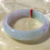 Certified Burma Jade Bangle Women Healing Gemstone Fine Jewelry Genuine Myanmar Grade A Jadeite Purp