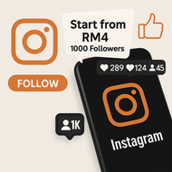 i-g cheapest Follower – 1K Real Followers + High Engagement (81K Reach) – Lazada Exclusive