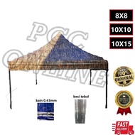 Canopy Hawayi PVC Tarpaulin(0.43mm) 8x8/10x10/10x15 Kanopi Khemah Pasar Malam(Heavy Duty)
