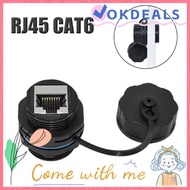 OKDEALS RJ45  Connector, IP68 Waterproof Circular Cat6A RJ45  Connector, Ethernet Bridge Joint Shiel