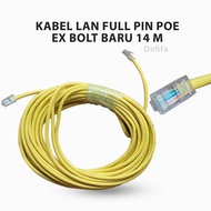 Lan Cable UTP Full Pin POE Cat.5e Ex. New 14th Cashew Bolt