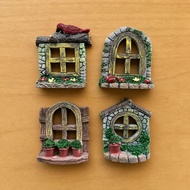 LUSHECO-Doors Wood The Hobbit Door Mini Decoration (1Pcs) Figurine for Terrarium Bonsai Succulent RE