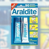 กาว Epoxyอาราไดท์ ARALDITE กาว Epoxyอีพอกซ์ซี่ สีแดงแห้งเร็ว สีฟ้าแห้งช้า (เลือกตาม ความต้องการ)