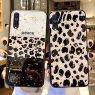 factory TRISEOLY For Samsung Galaxy A50 Case Gold Foil Leopard Phone Cover For Samsung A50 A505 A505