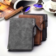 8 ️ ⃣ Men's Short Wallet Korean Version Student Multifunctional Zipper Wallet Multi-card Slot Retro 