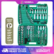 216pcs Heavy Duty Combination Socket Wrench Set Ratchet Spanner Tools Set Box Set Power Tool Car Mot