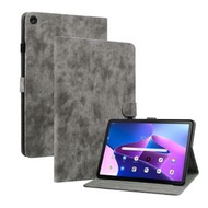 全城熱賣 - 適用於Lenovo Tab M10 Plus 10.6 3rd Gen 萌虎圖案平板皮套（灰色）