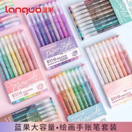 🔥 Creative 🔥 morandi gel pen Student DIY Handbook Decorative Quick-drying Color Ink Pen Large Capaci