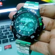 STOK TERBATAS Azka Shop Swiss Time Army Fashion New Style Jam Tangan Pria Kasual Black Toko Grosir