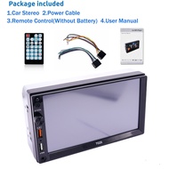 7 นิ้ว 1 Din/2 Din MP5 7020 เครื่องเล่นมัลติมีเดียหน้าจอสัมผัส SD/USB/Bluetooth/FM เครื่องเสียงรถยนต