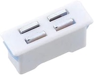 Shibutani EMC-314 Magnetic Catch White (Claw Color: Blue), Embedded Type, (H x W x H): 0.3 x 1.0 x 0