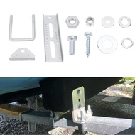 Boat Trailer Bunk Brackets  8in Strong Construction Metal 4 Sets Rotary Top Double Bracket Kit for 1