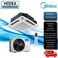[FREE SHIPPING] Midea R32 Inverter Ceiling Cassette Air-Conditioner 2HP / 2.5HP / 3HP / 4HP / 5HP MC