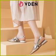 ➭ ➺ ┳ ♞ VDEN Pointed Toe Sling Back Flat with Straps Gems 8930-8 Flat Rhinestone Pointed Toe Sandal