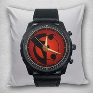 YOUTH PANCASILA Men's Black Leather Quartz Analog Watch 01