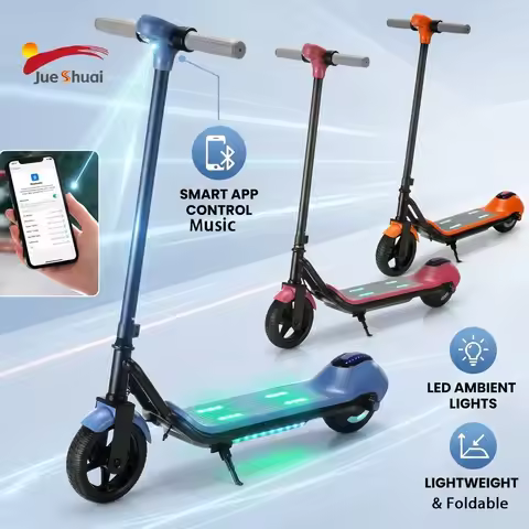 Electric Scooter for Adults Big Kids/Teens Max 5 Miles & 9 Mph Foldable‌ E-Scooter with Electric Bra