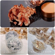 Gold Leaf, Silver Leaf, Gold Silver Paper for Cakes, Gold Cake Decorations