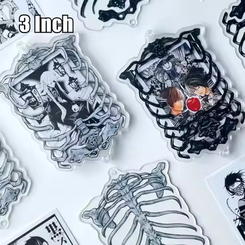 3-Inch Mini Acrylic Photo Frame,Gothic Card Gumei Display Frame Skull Skeleton Photo Frame Can Accom