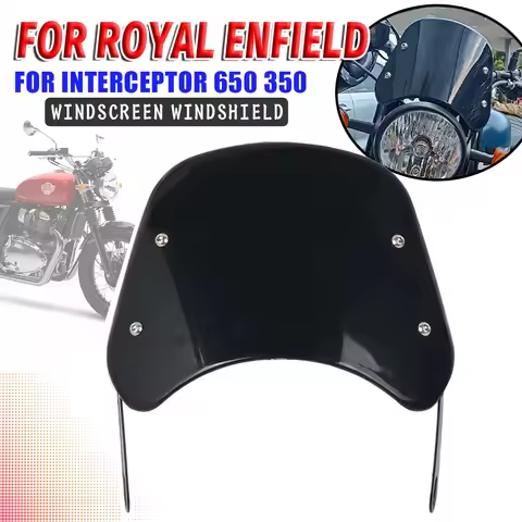 Motorcycle Accessories For Royal Enfield Interceptor 650 350 INT 350 Retro Windshield Deflector Guar