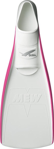 GULL Gull Super Soft Mew Adult Scuba Diving Fins -White/R Pink