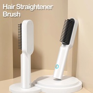 Hot Comb Wireless Hair Straightener Brush Men's Beard Straightener Flat Iron Ceramic Heating Electric Hair Brushes Hair Curler