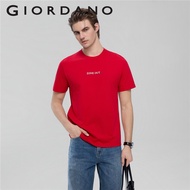 GIORDANO MEN Men's Cotton Slim Short Sleeve Print Tee 0 01096302