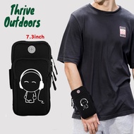 Extra Large Phone Pouch 7.3inch Jogging Riding Running Sports Phone Holder Water-Resistant