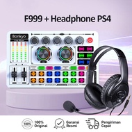 Bonkyo F999MAX/ F999/F999X +earphones Live Sound Card Live Mixer Computer Peripherals For Audio Live