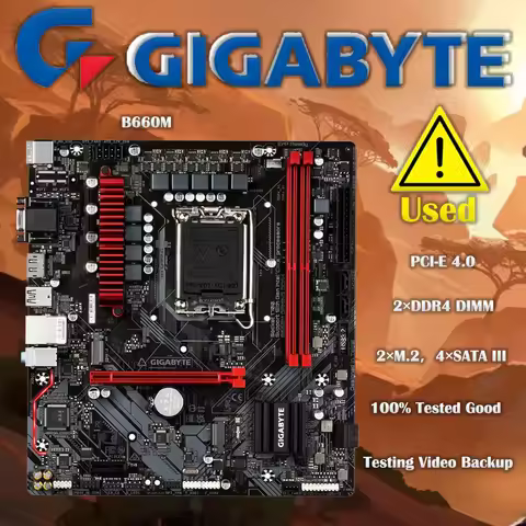 GIGABYTE B660M GAMING DDR4 Intel® B660 DDR4 PCI-E 4.0 5333(O.C.) MHz 64G Support 12 Gen Socket LGA 1