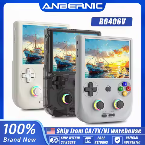 Anbernic RG406V Handheld Game Console 4’’ IPS Touch Screen Android 13 Unisoc T820 64-bit Game Player