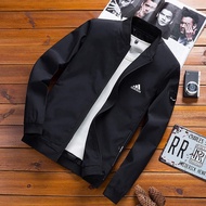 🔥Ready Stock adidas men's jacket trend Korean casual coat Bomber jaket Lelaki🔥