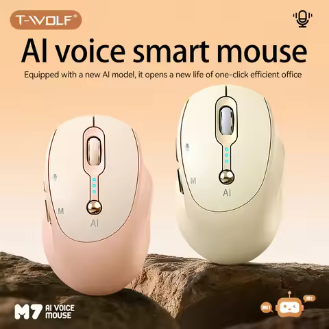 AI mouse voice intelligent Bluetooth 2.4G wireless Type-C charging M7 voice input writing translatio
