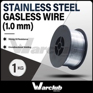 Warclub 1 KG x 1.0mm MIG Stainless Steel Gasless Wire  - FLUX CORED Stainless Steel Wire