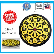 Offer Stock Clearance 12" Dart Board Home Play Dart Board