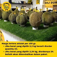 Durian Musangking Fresh Bulatan/Musang King Utuh Asli import Malaysia
