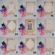 DIY Wooden Plate Rectangle/ Plate Kayu Kosong Untuk Mas Kahwin/ Nikah/ Ijab & Qabul/ Hantaran/Birthd
