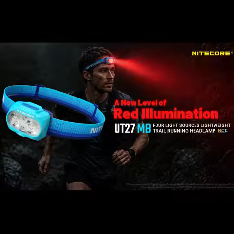 NITECORE UT27 MB Headlight Trail Running Headlamp Red lllumination Four Light Sources 800 LM Headlig