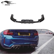 3 pieces Carbon Fiber Rear Lip Diffuser for BMW F87 M2 M2C COMPETITION Coupe 2-Door