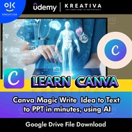 Video Course - Canva Magic Write  Idea to Text to PPT in minutes, using AI | Learn Canva Course
