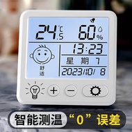 新款数显温度计高精度电子温湿度母婴房家用室内温湿度计干湿两用 智能温度显示器-迷你款