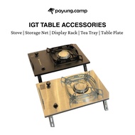 PAYUNG.CAMP IGT Table Accessories Portable Stove / Storage Net / Plate / Rack / BBQ Grill / Tray
