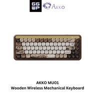 AKKO MU01 Mountain Seclusion 68-Key RGB Tri-mode 2.4G Bluetooth Hot-swappable Wooden Wireless Mechan