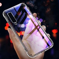 Samsung Galaxy A7 A9 A6 A8 J6 J4 Plus J8 2018 Case Clear Airbag Soft Cover